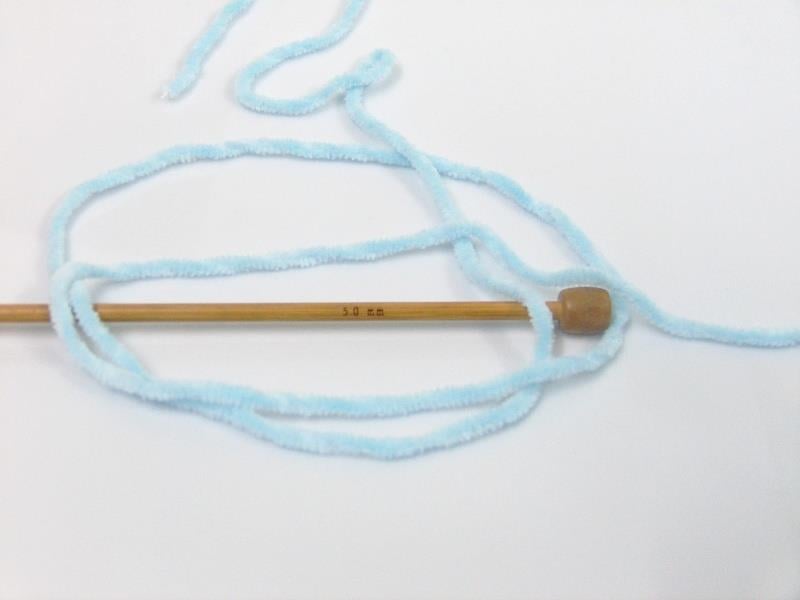 Lot of 4 x 100gr Skeins Ice Yarns CHENILLE BABY LIGHT (100% MicroFiber) Yarn Light Blue