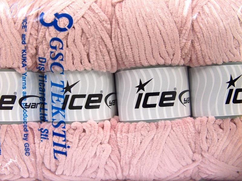 Lot of 4 x 100gr Skeins Ice Yarns CHENILLE BABY (100% MicroFiber) Yarn Rose Pink