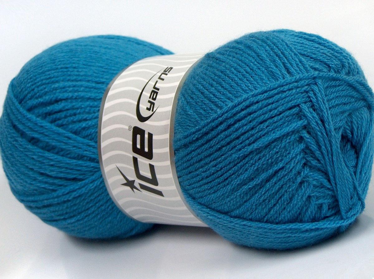 Lot of 4 x 100gr Skeins Ice Yarns CLASSIC DK Yarn Light Turquoise