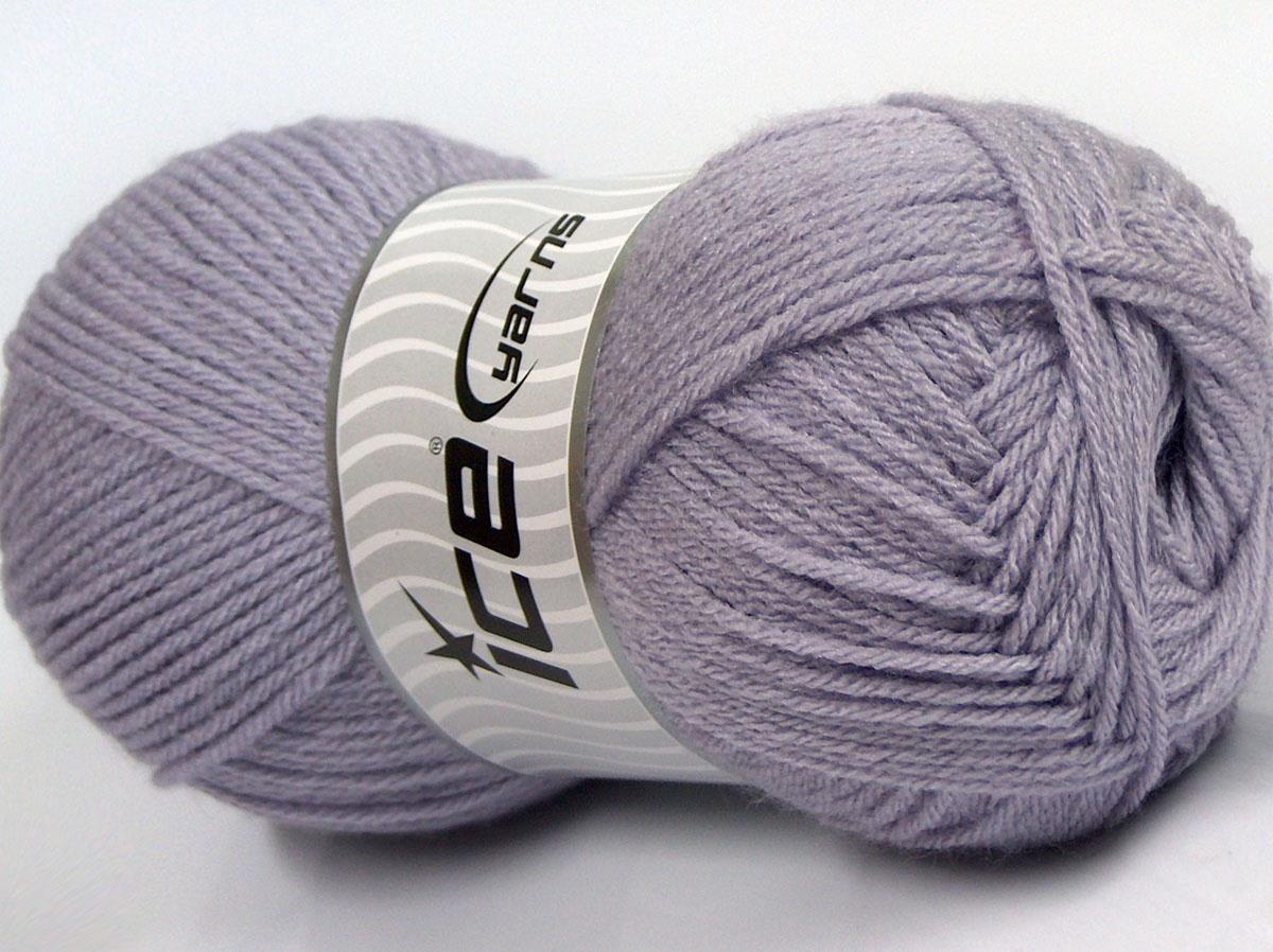 Lot of 4 x 100gr Skeins Ice Yarns CLASSIC DK Hand Knitting Yarn Light Lavender