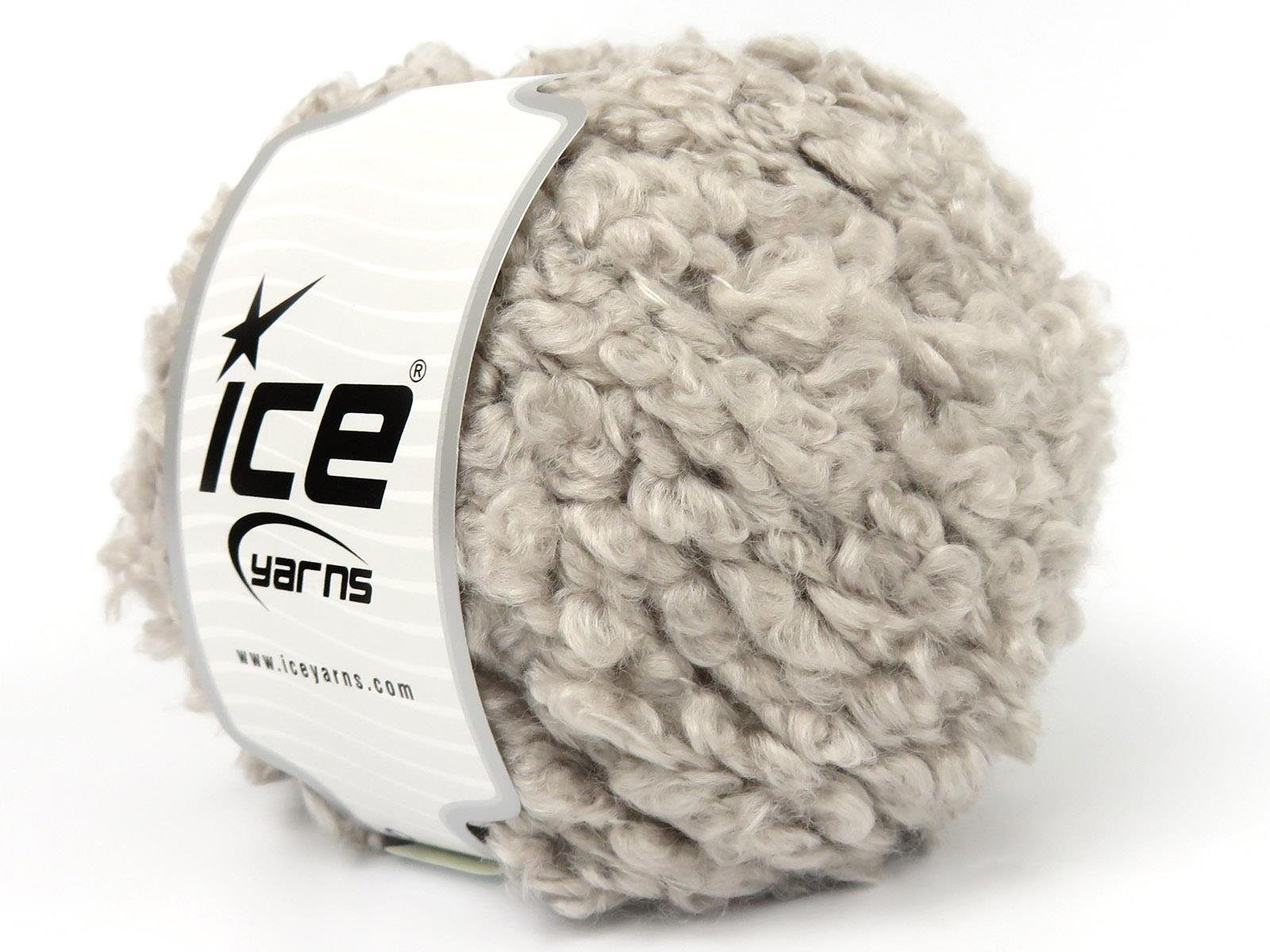 Lot of 4 x 100gr Skeins Ice Yarns CLOUDY Hand Knitting Yarn Light Camel