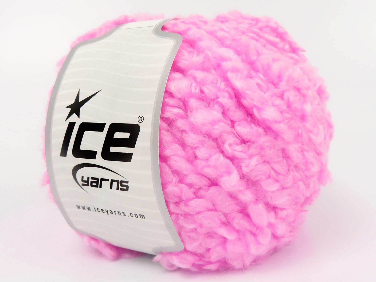 Lot of 4 x 100gr Skeins Ice Yarns CLOUDY Hand Knitting Yarn Pink