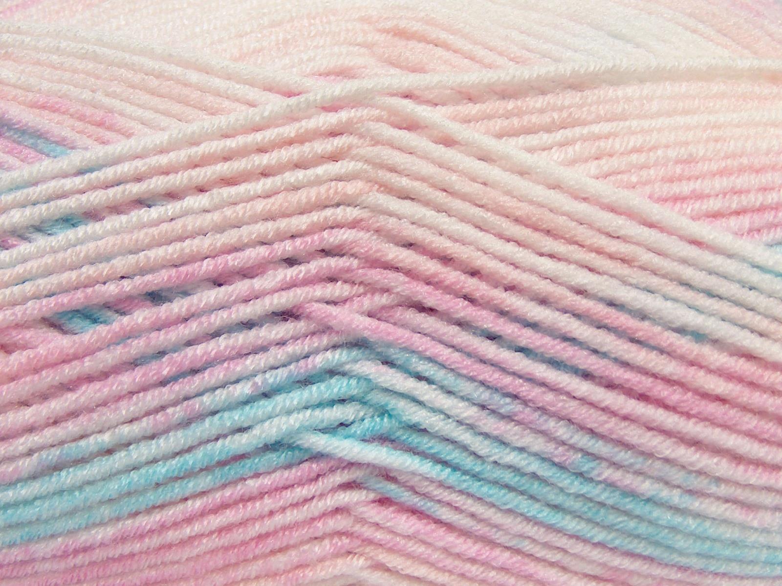 Lot of 4 x 100gr Skeins Ice Yarns HAPPY BABY Yarn Pink Shades Turquoise