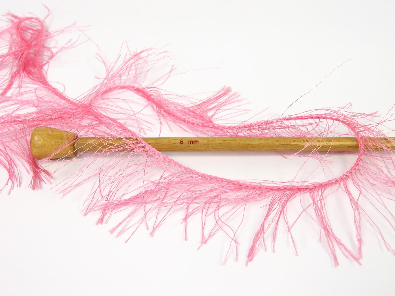 Lot of 4 x 100gr Skeins Ice Yarns LONG EYELASH 100GR Hand Knitting Yarn Pink