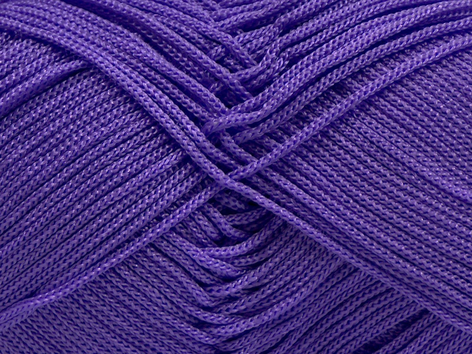 Lot of 4 x 100gr Skeins Ice Yarns MACRAME CORD Hand Knitting Yarn Lilac