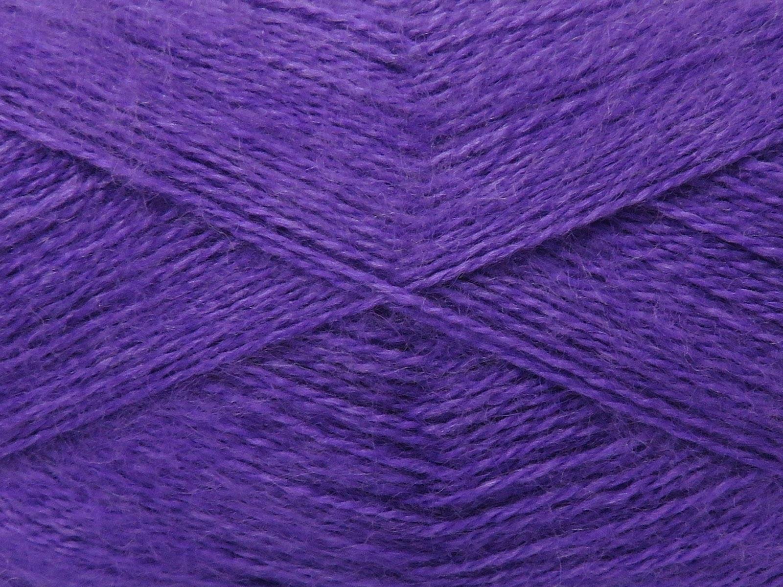 Lot of 4 x 100gr Skeins Ice Yarns MOHAIR PASTEL (10% Mohair 15% Wool) Yarn Lavender