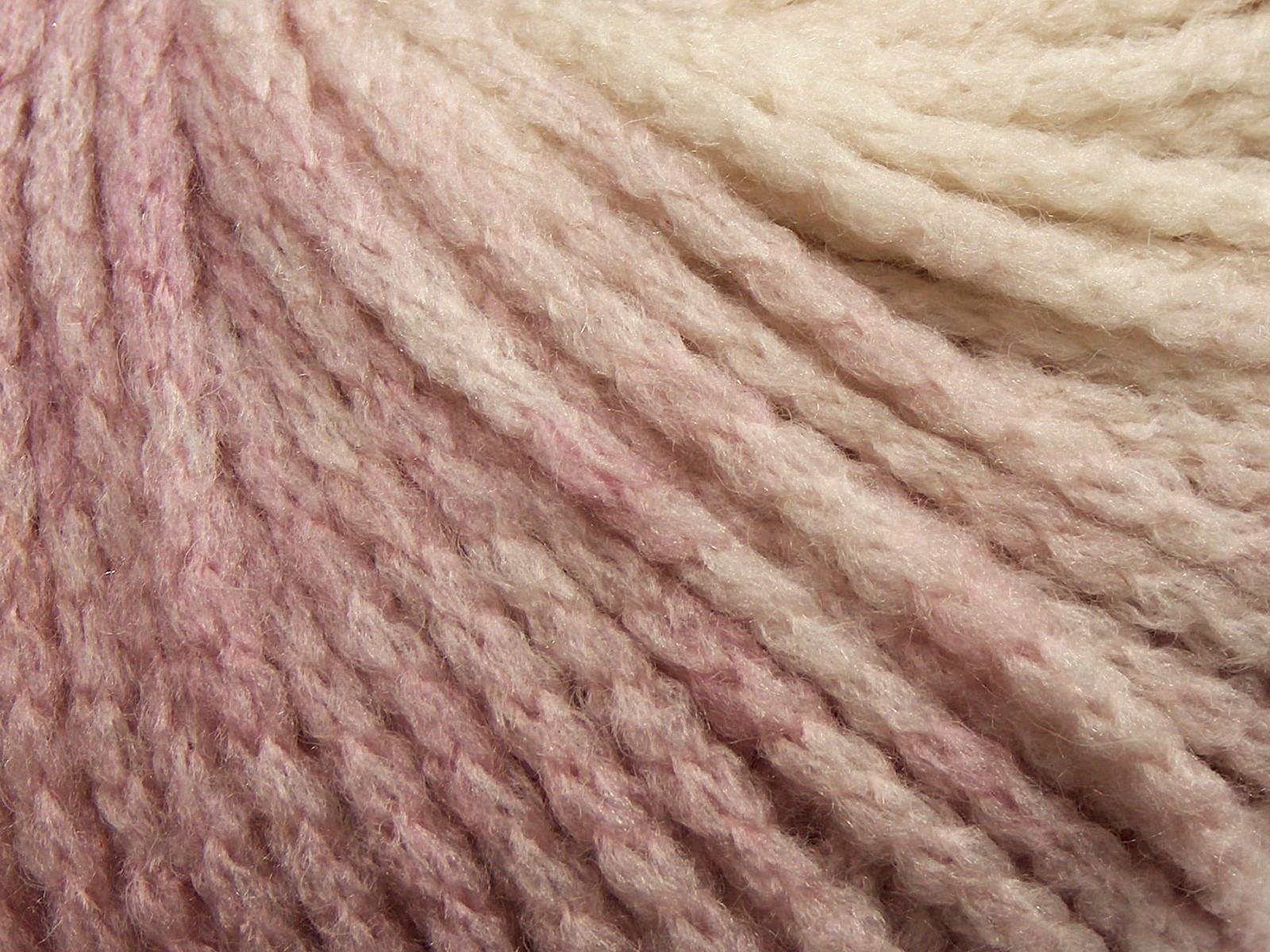 Lot of 4 x 100gr Skeins Ice Yarns NORDIC (23% Wool) Yarn Light Orchid White