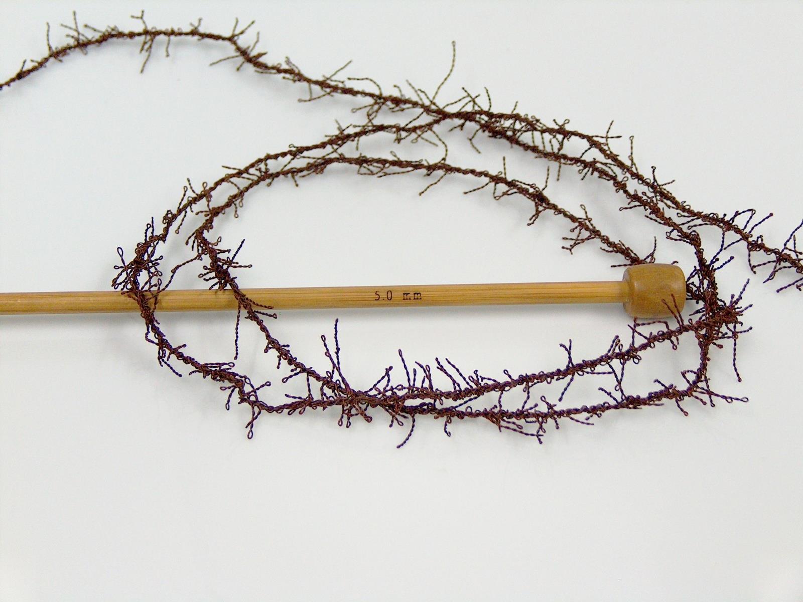 Lot of 4 x 100gr Skeins Ice Yarns SCRUBBER TWIST Hand Knitting Yarn Dark Brown