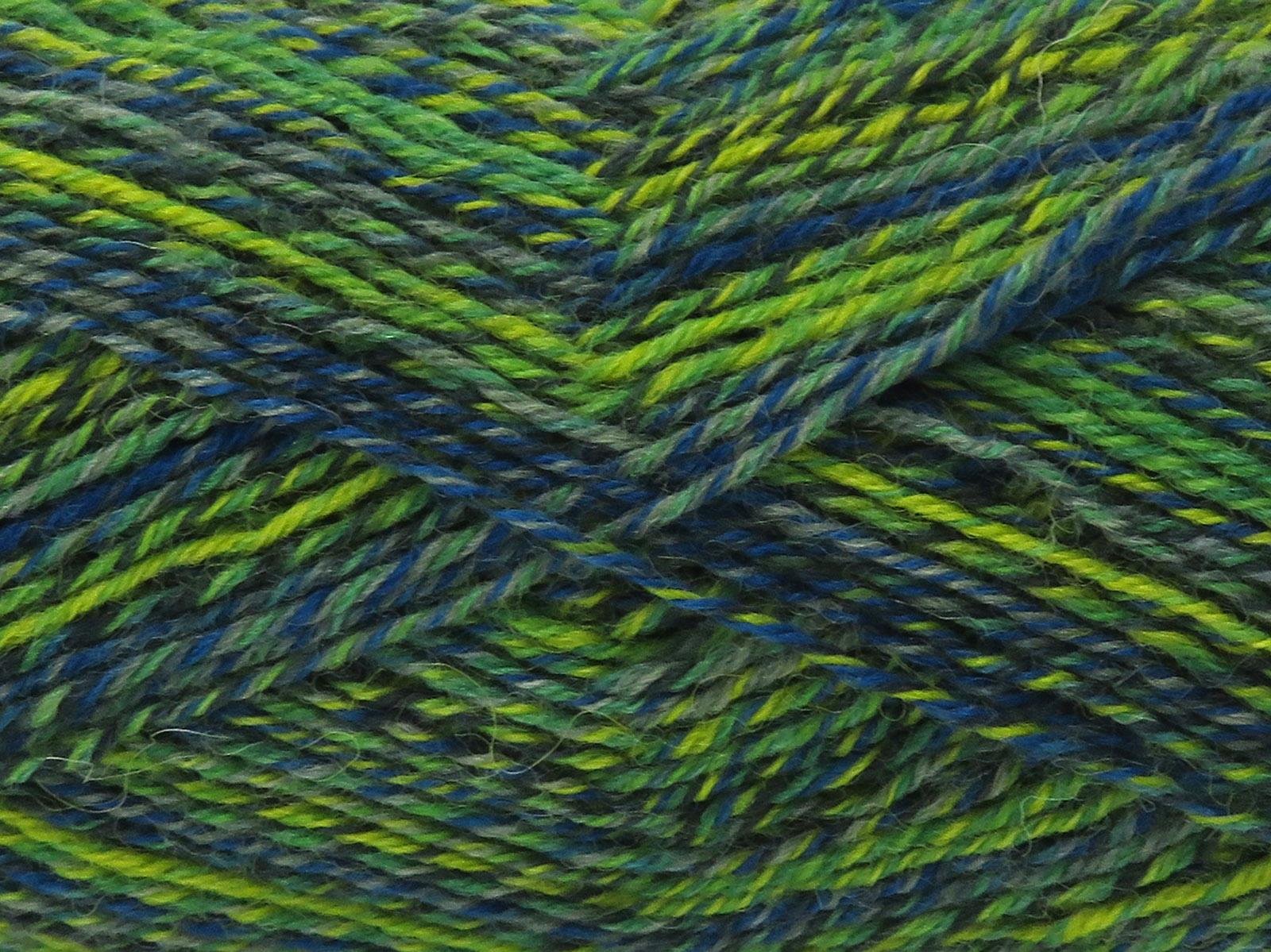 Lot of 4 x 100gr Skeins Ice Yarns SMART SOCK (75% Superwash Wool) Yarn Green Shades Blue Shades Grey