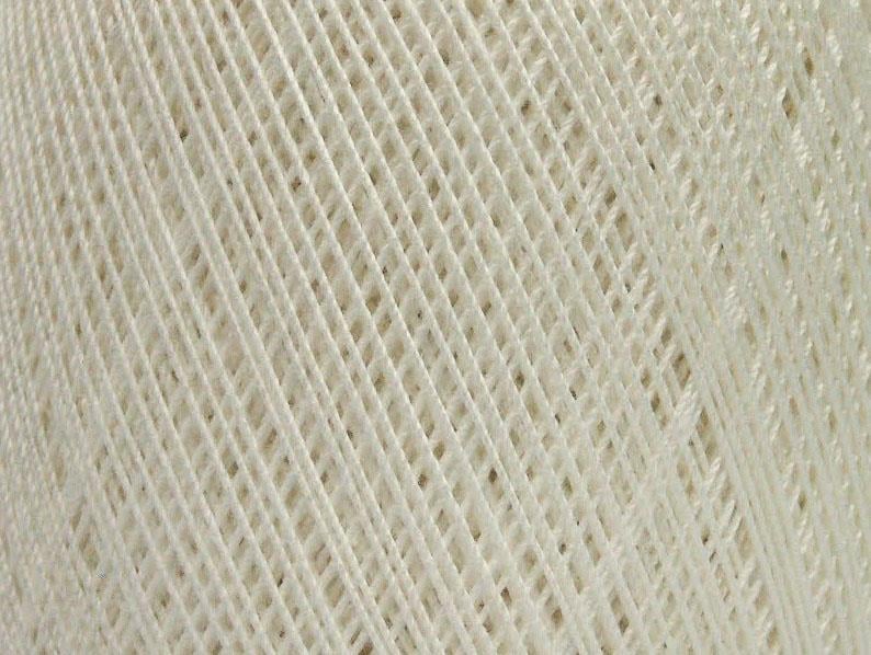 Lot of 6 Skeins Ice Yarns DAPHNE COTTON (100% Mercerized Cotton) Yarn White