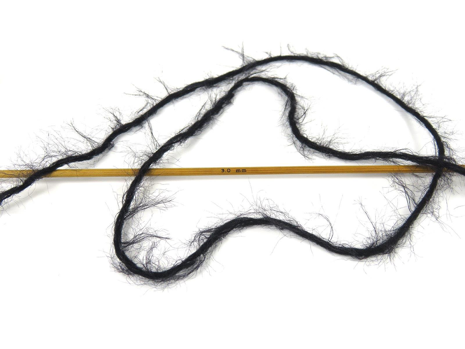 Lot of 6 Skeins Ice Yarns MERINO FUR (40% Superwash Merino Wool) Yarn Black