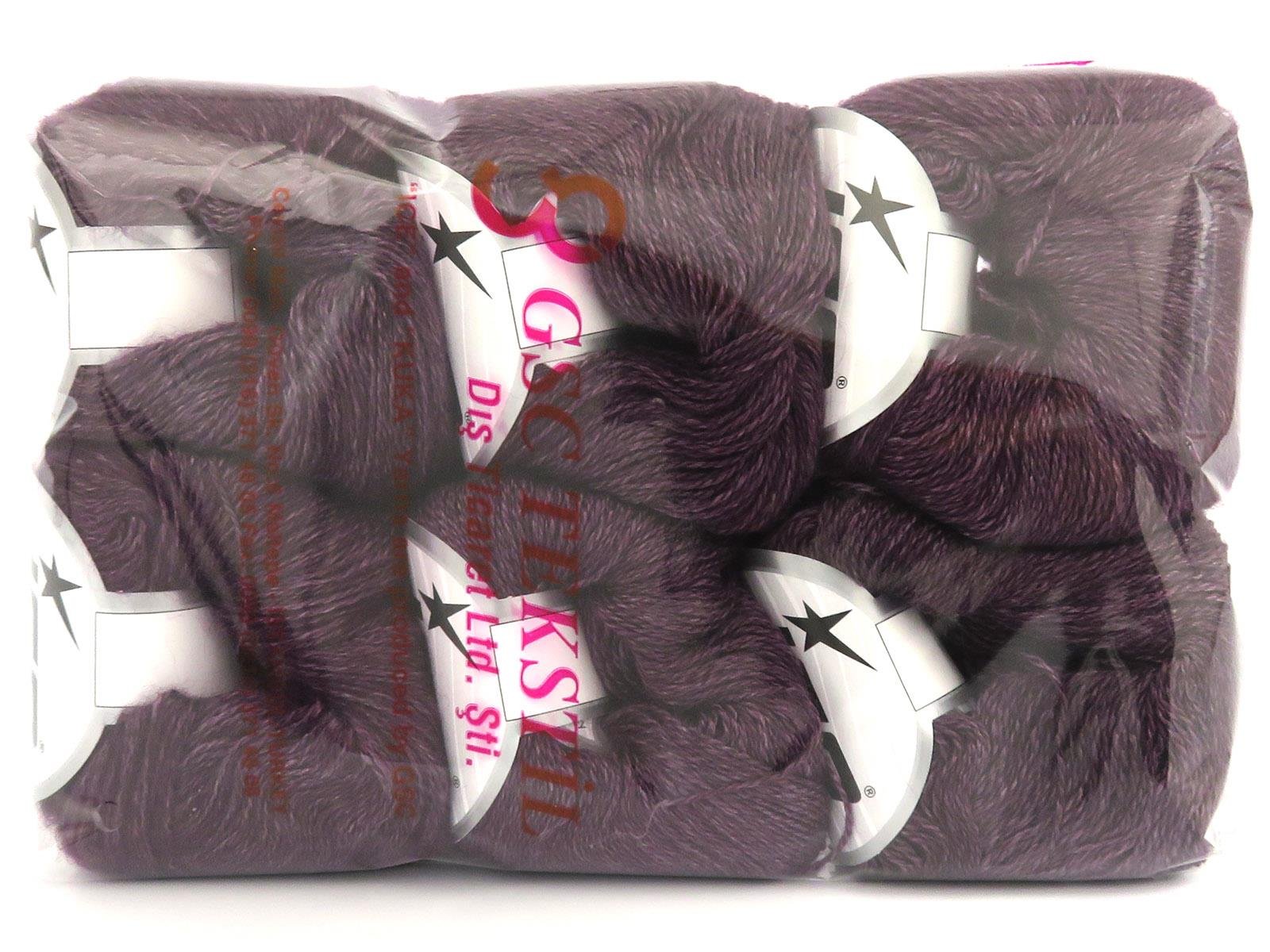 Lot of 6 Skeins Ice Yarns SILK (10% Kid Mohair 40% Merino Superfine) Yarn Maroon