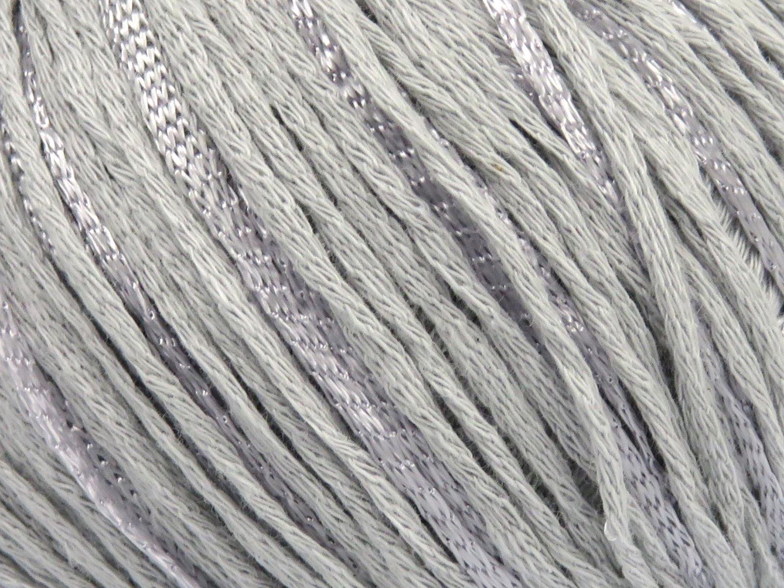 Lot of 6 Skeins Ice Yarns SUMMERTIME (80% Cotton 20% Viscose) Yarn Light Grey