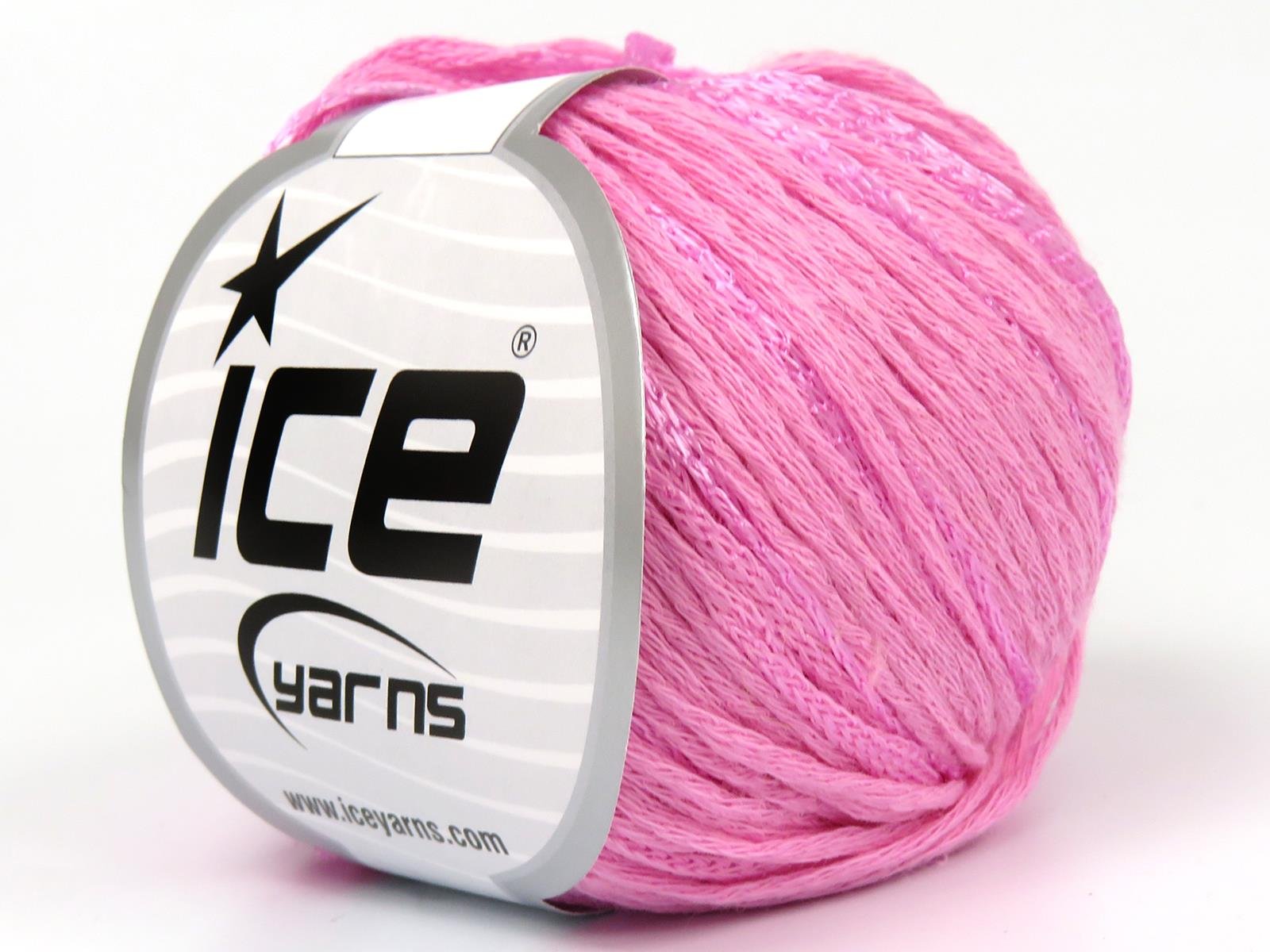 Lot of 6 Skeins Ice Yarns SUMMERTIME (80% Cotton 20% Viscose) Yarn Baby Pink