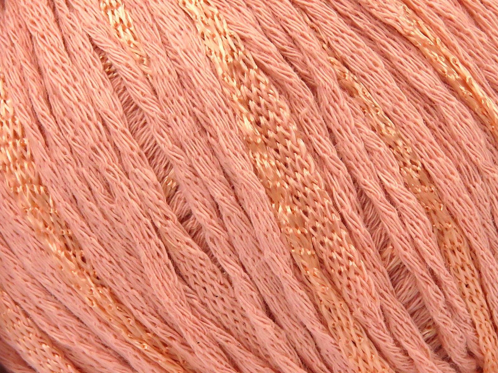 Lot of 6 Skeins Ice Yarns SUMMERTIME (80% Cotton 20% Viscose) Yarn Salmon