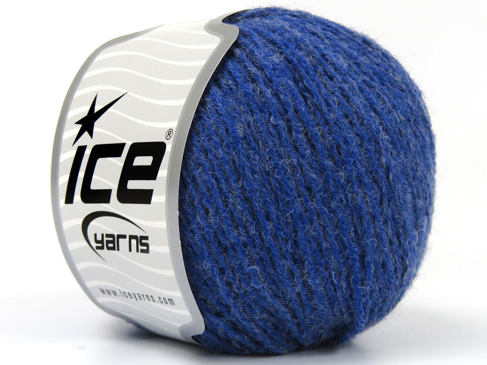 Lot of 8 Skeins Ice Yarns BAMBINO MERINO (60% Merino Wool) Yarn Saxe Blue