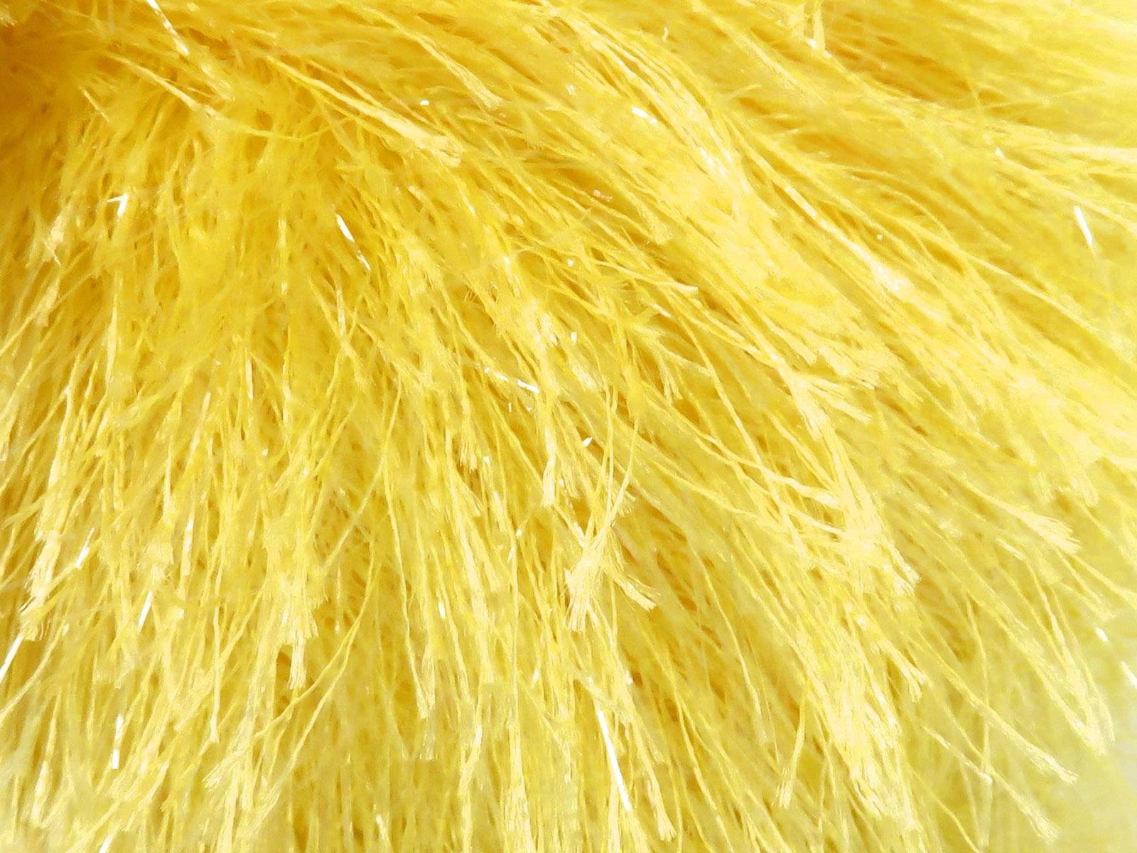 Lot of 8 Skeins Ice Yarns EYELASH GLITZ 50GR Hand Knitting Yarn Light Yellow