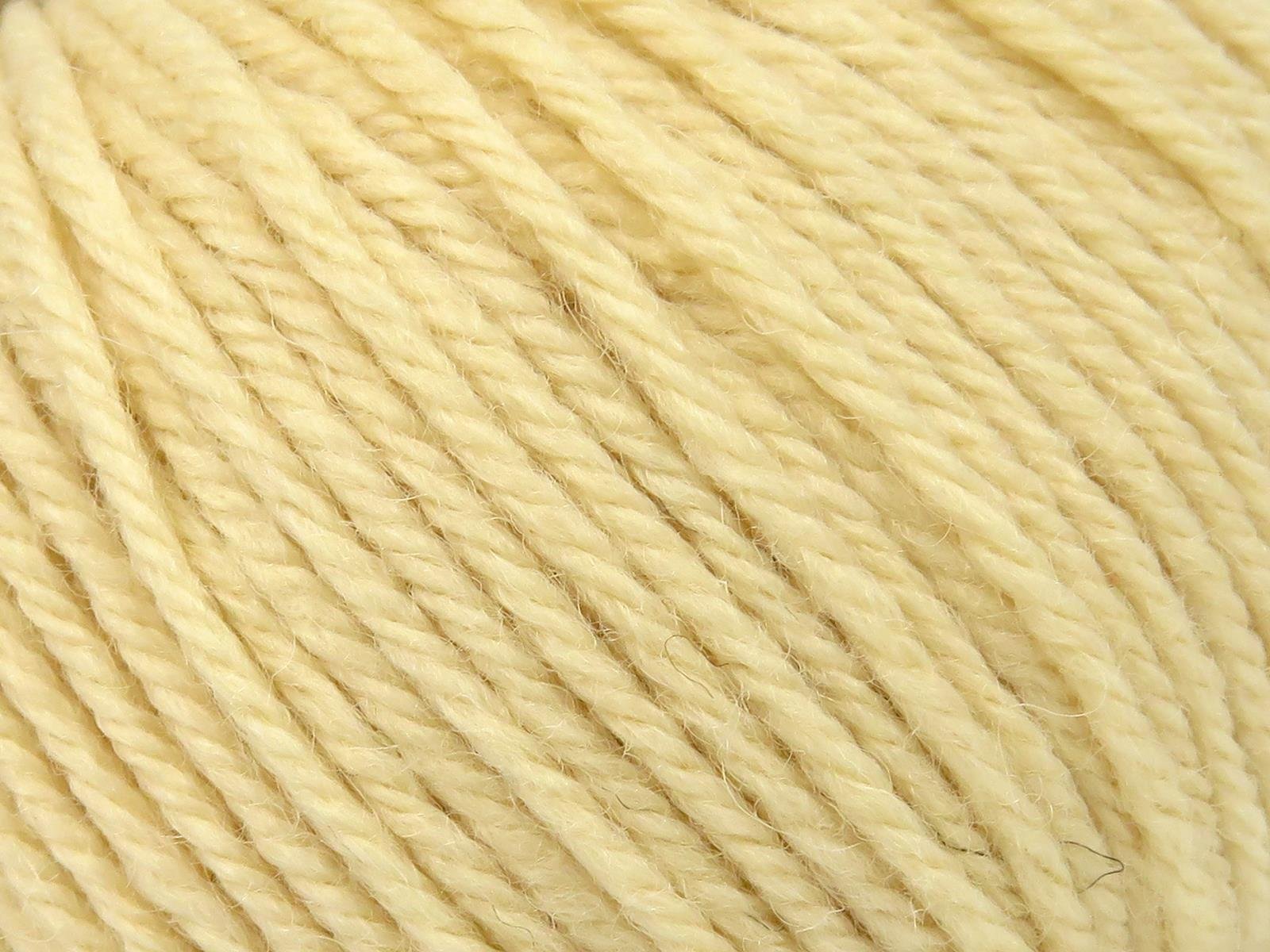 Lot of 8 Skeins Ice Yarns LANA MOR BIDA (40% Wool) Yarn Dark Cream