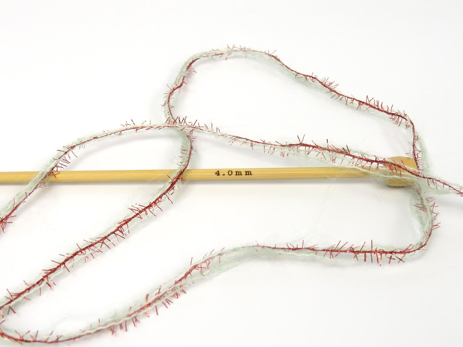 Lot of 8 Skeins Ice Yarns TOMMY WOOL GLITZ (7% Wool) Yarn Light Water Green Copper