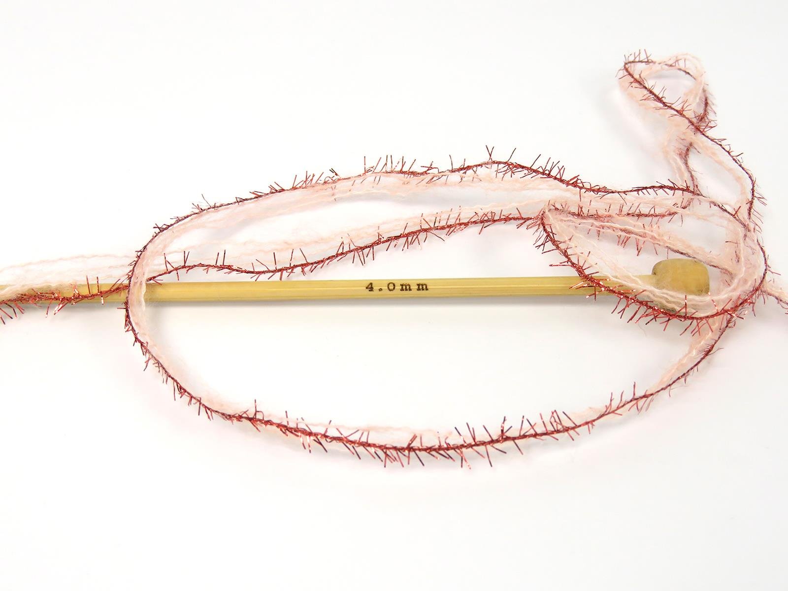 Lot of 8 Skeins Ice Yarns TOMMY WOOL GLITZ (7% Wool) Yarn Light Salmon Copper