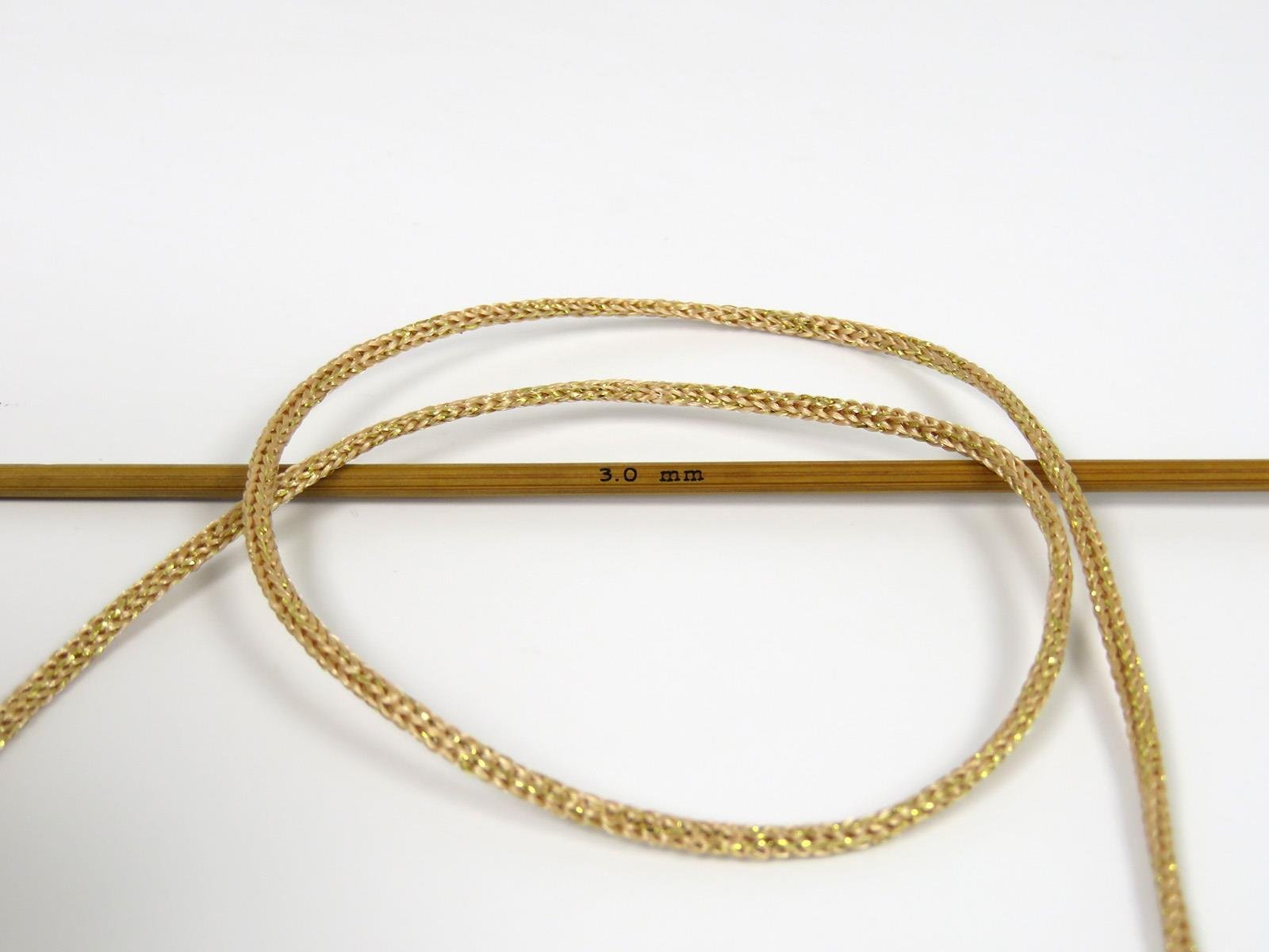 Macrame Bulky Glitz Gold, Light Brown