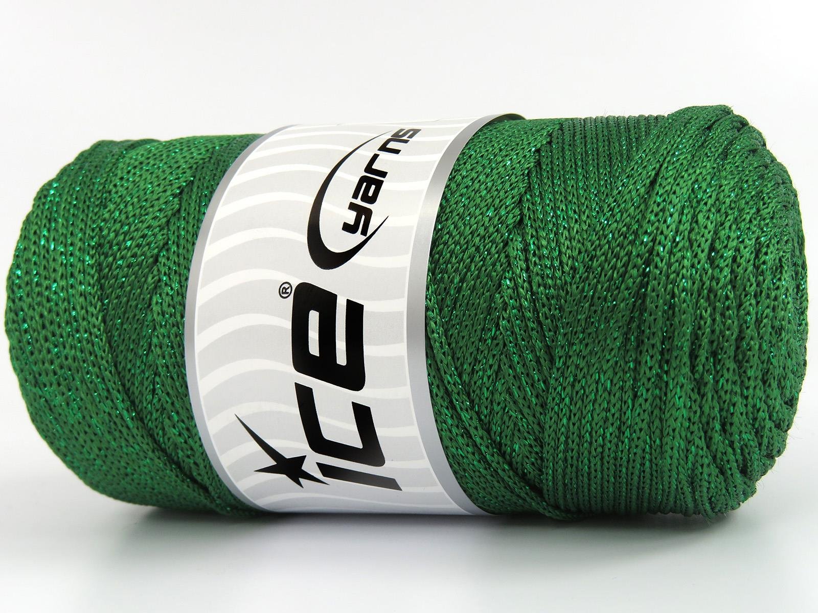 Macrame Bulky Glitz Green
