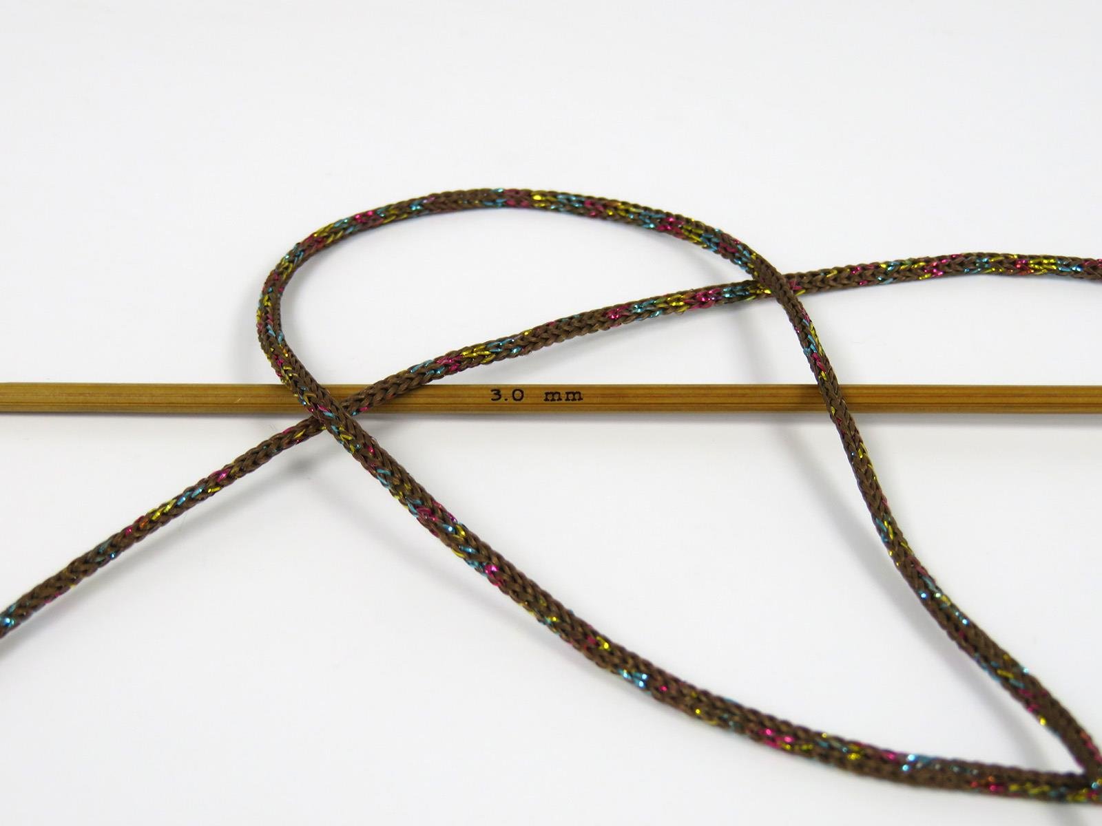 Macrame Bulky Glitz Multi Brown, Irridescent