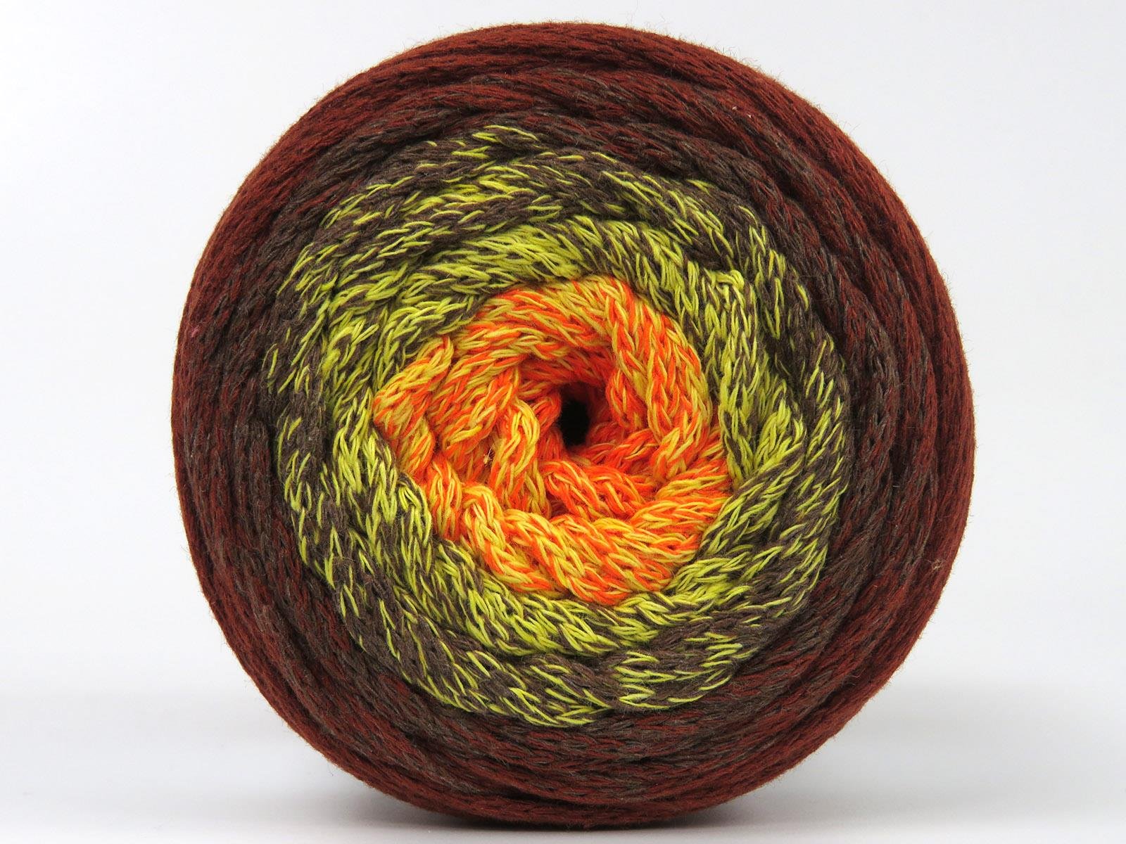 Macrame Cotton Magic Orange, Yellow, Camel, Copper