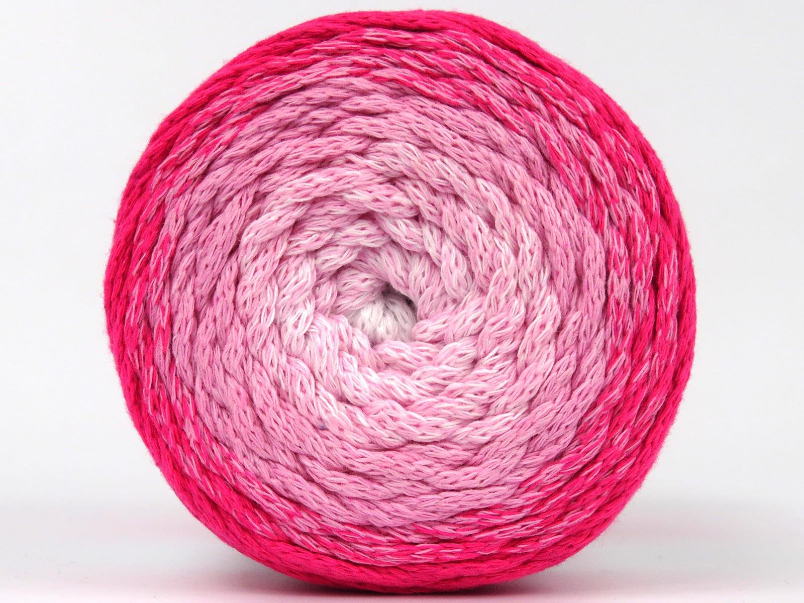 Macrame Cotton Magic White, Pink Shades