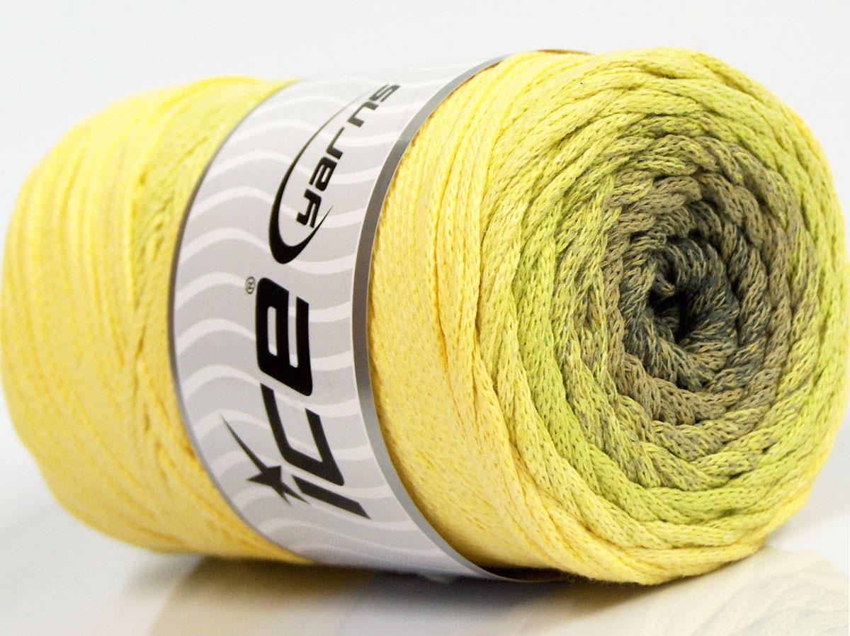 Macrame Cotton Magic Yellow, Green Shades