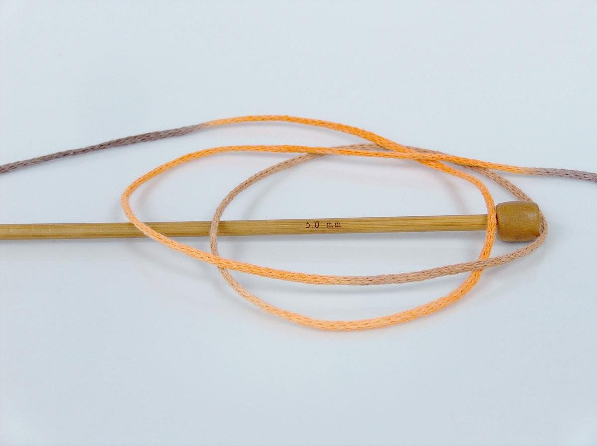 Macrame Cotton Print Orange, Yellow, Brown Shades