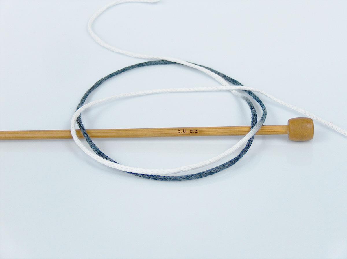 Macrame Cotton Print White, Grey Shades