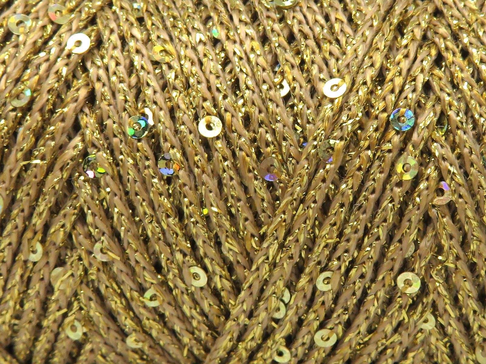 Macrame Glitz Paillette Altın