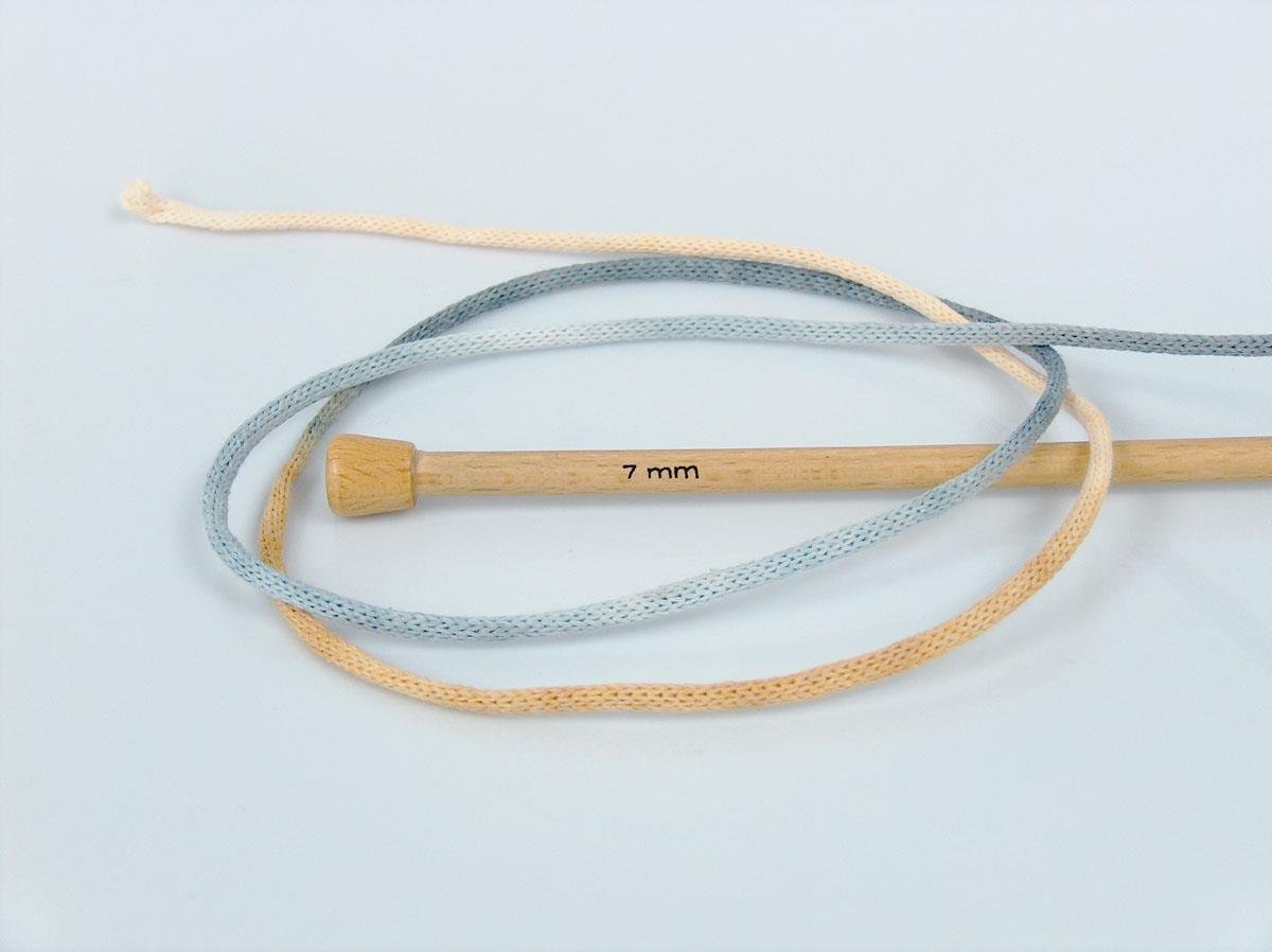 Macrame VisCot Color 3mm Light Brown, Cream Shades, Grey Shades