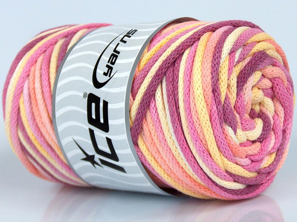 Macrame VisCot Color 3mm Pink, Orange, Yellow