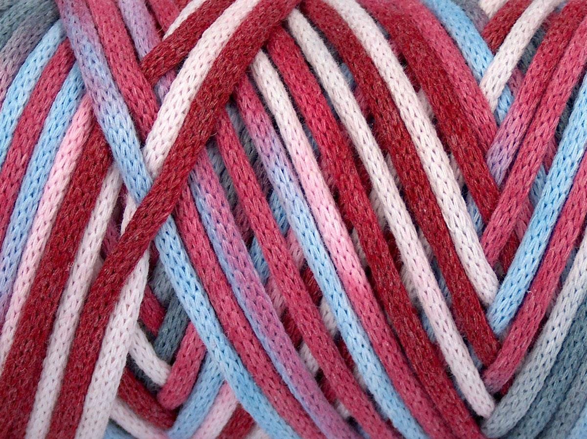 Macrame VisCot Color 3mm Red, Grey, Light Blue, Pink Shades