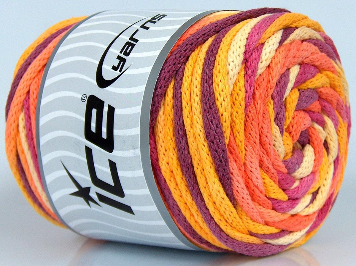 Macrame VisCot Color 5mm Pink, Orange, Yellow