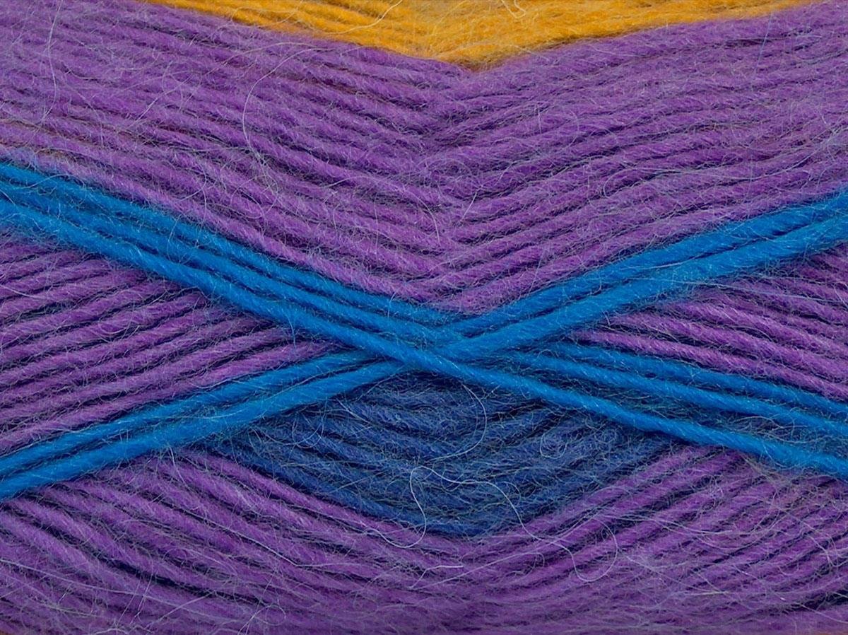 Madonna Blue, Purple, Gold, Teal