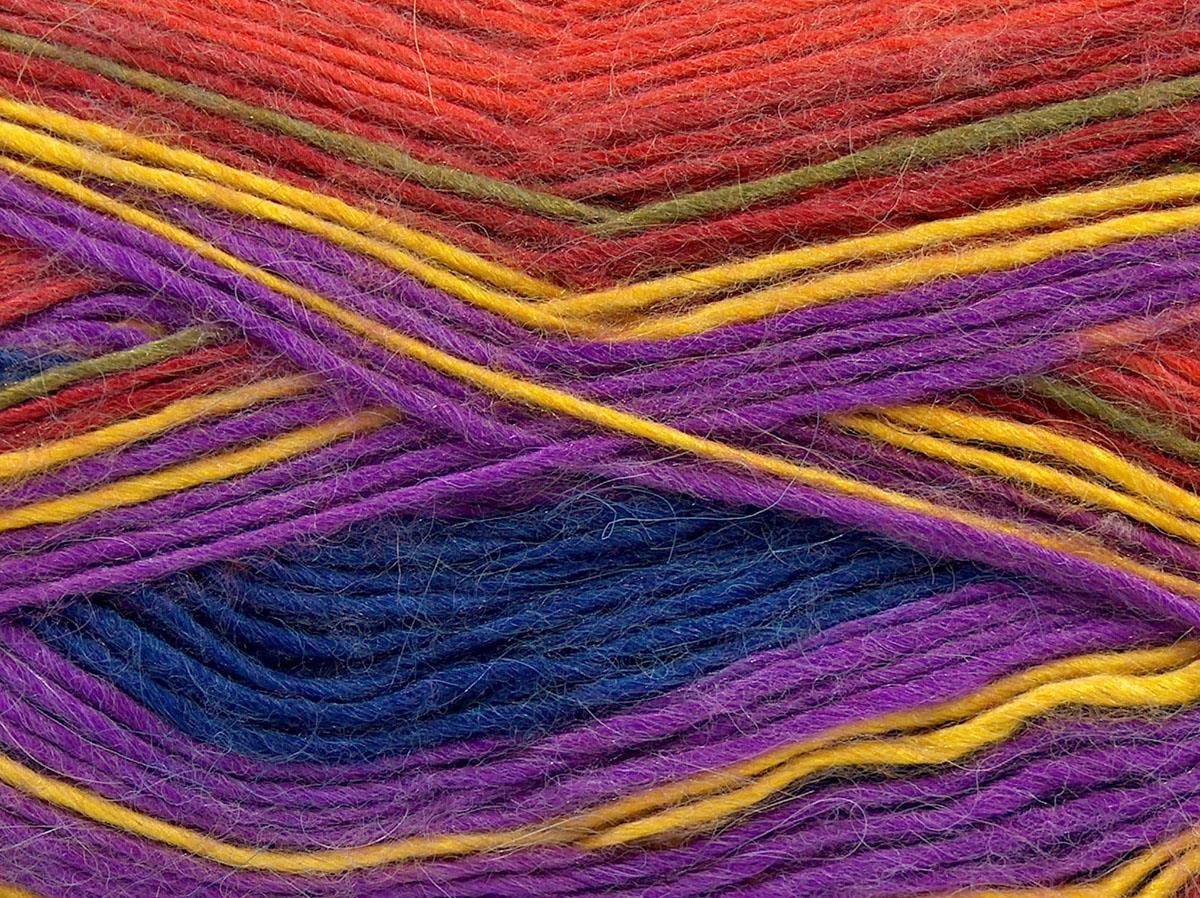 Madonna Lilac, Yellow, Orange Shades, Teal