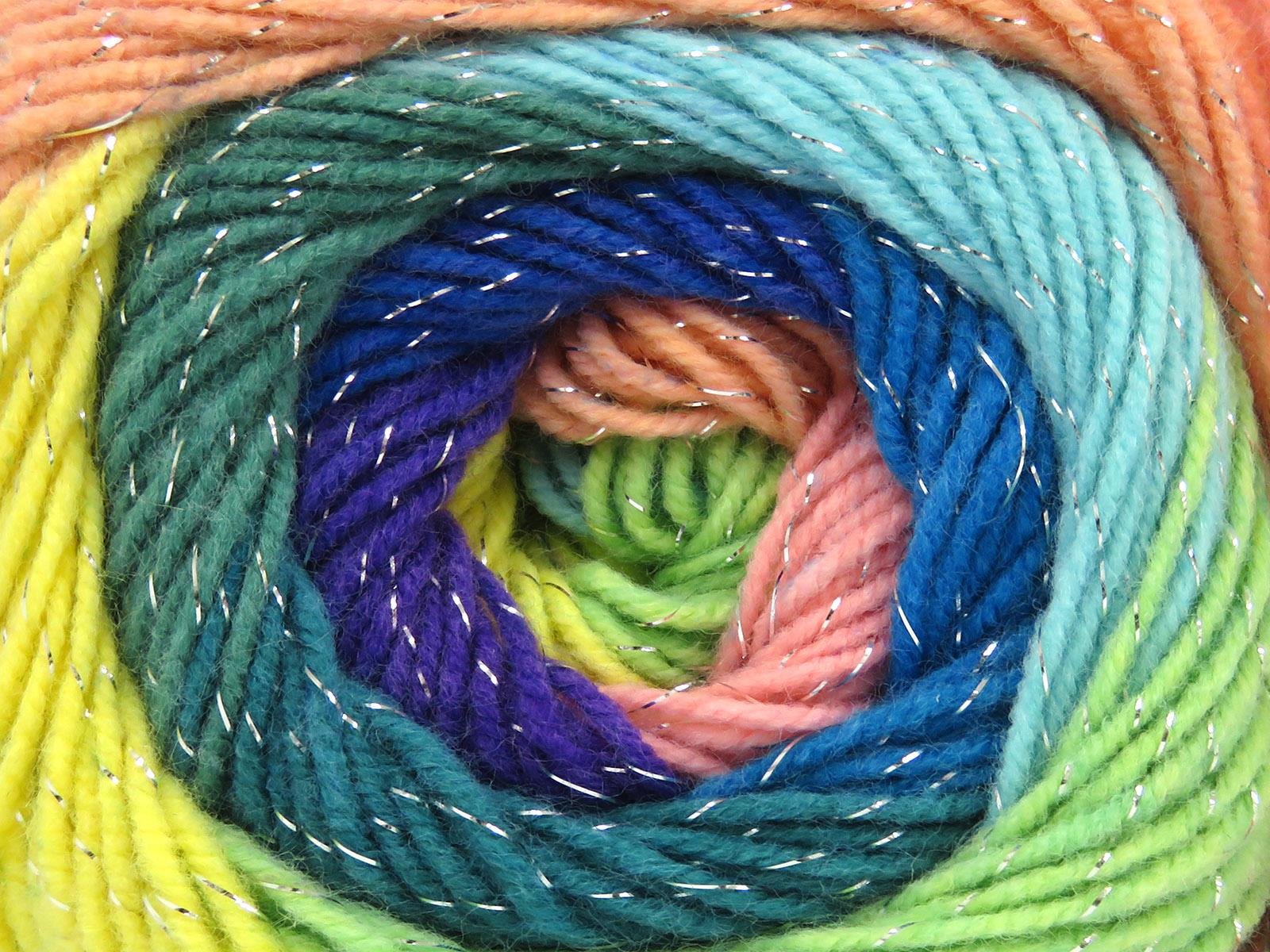 Magic Glitz Green, Blue, Purple, Turquoise, Yellow, Salmon