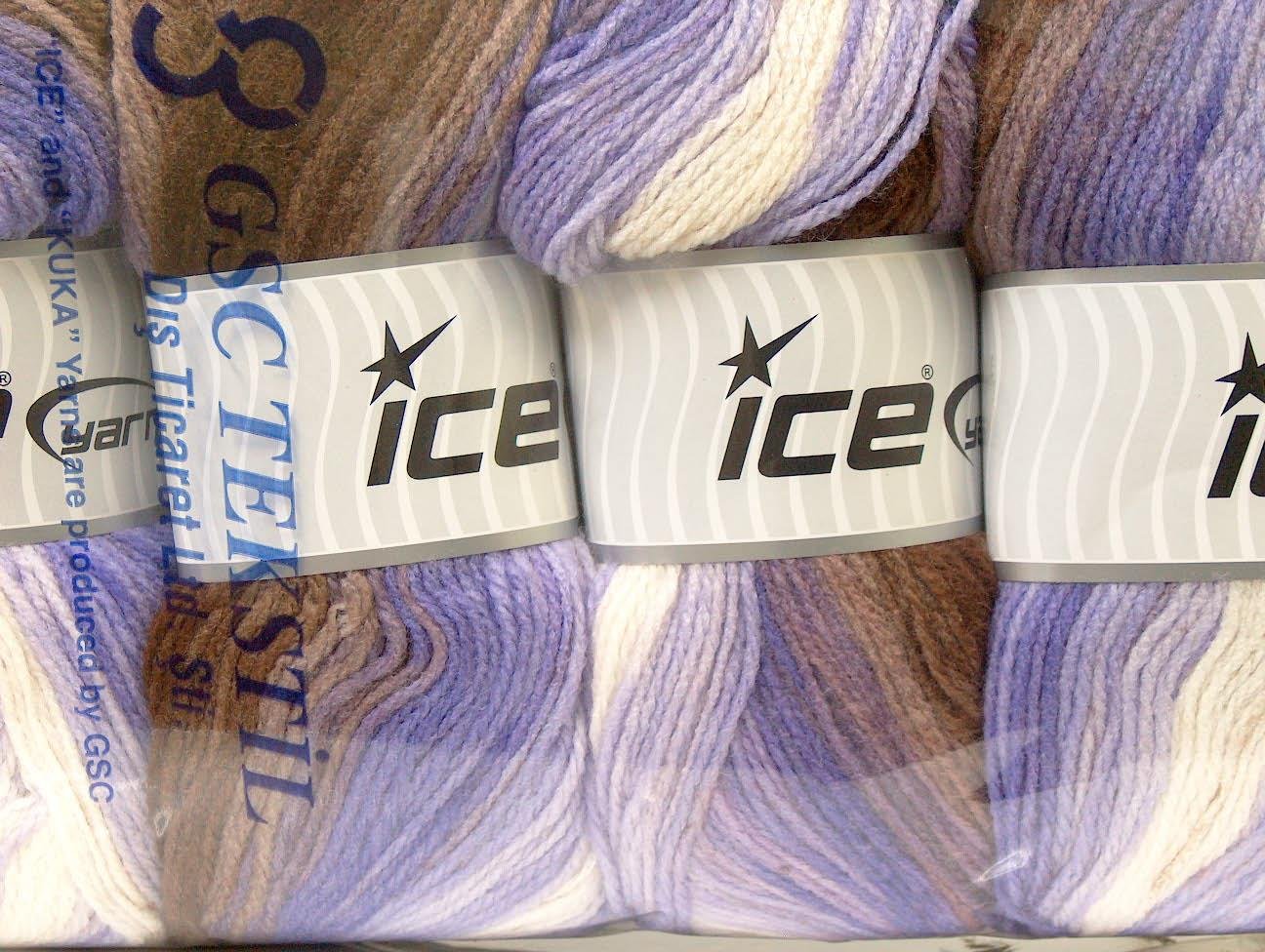 Magic Light Brown, White, Lilac