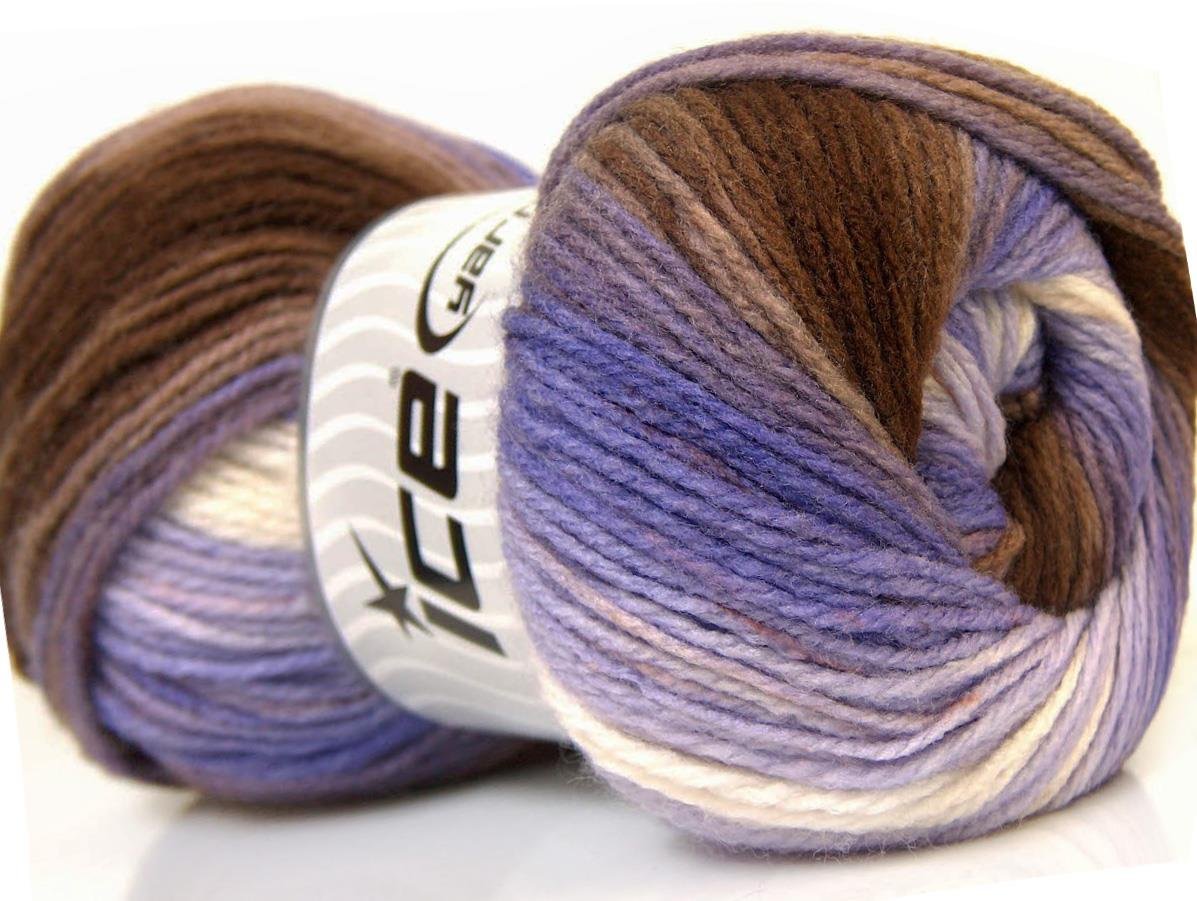 Magic Light Brown, White, Lilac