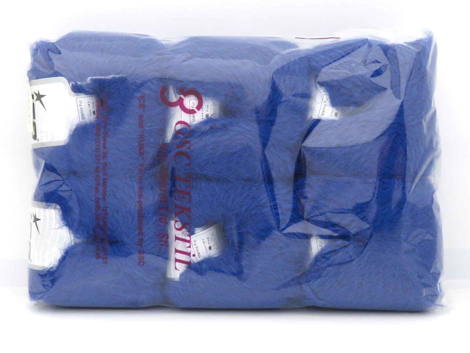 Merino Fur Saxe Blue