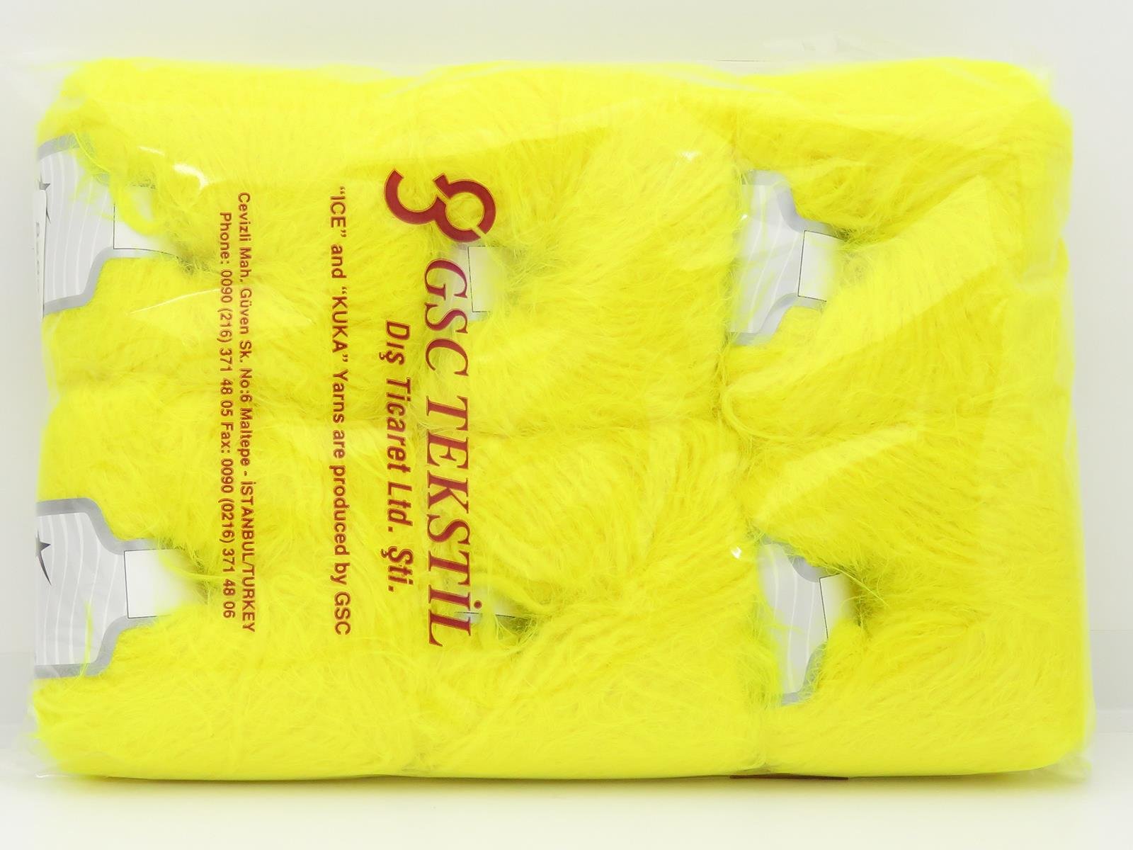 Merino Fur Worsted Neon Yellow