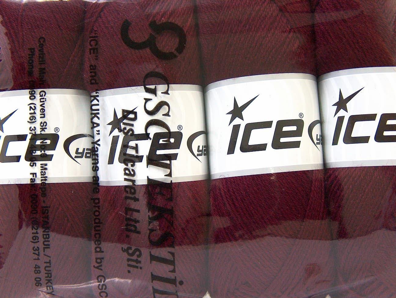 Merino Gold Burgundy