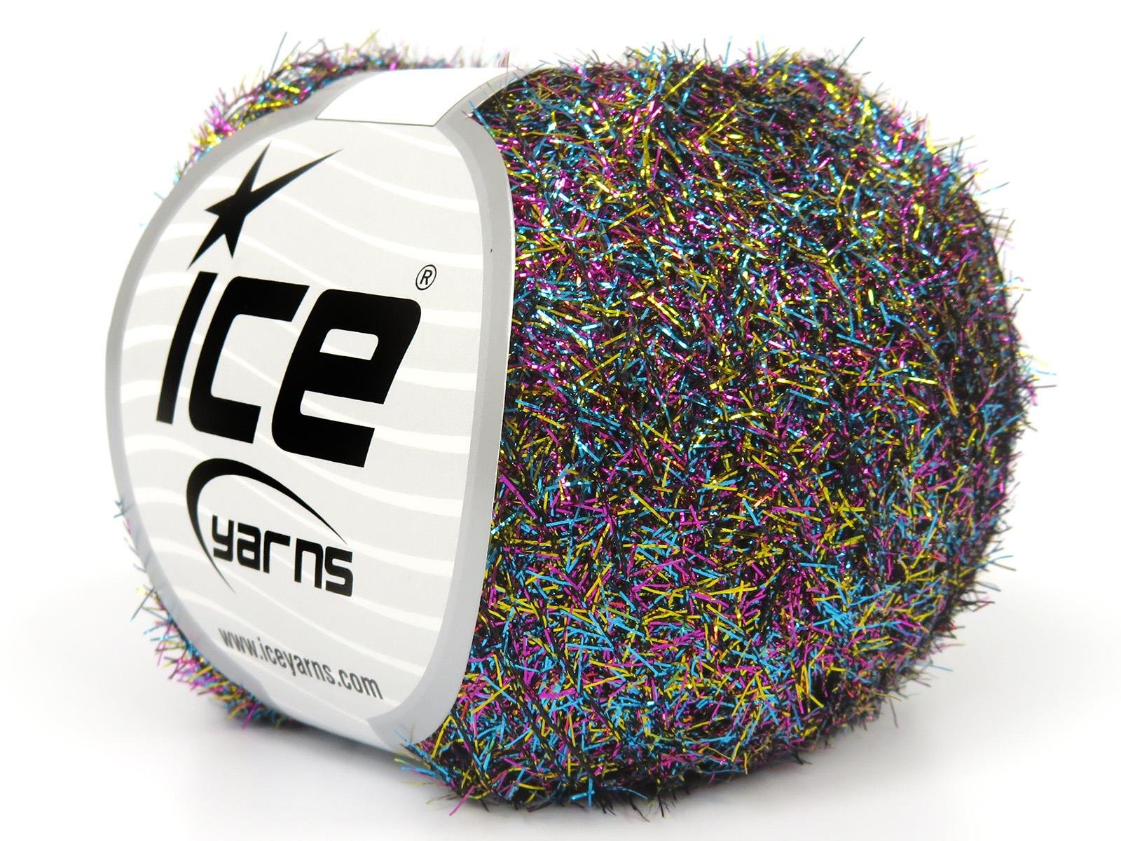 Metallic Glitz Pink, Black, Turquoise, Gold