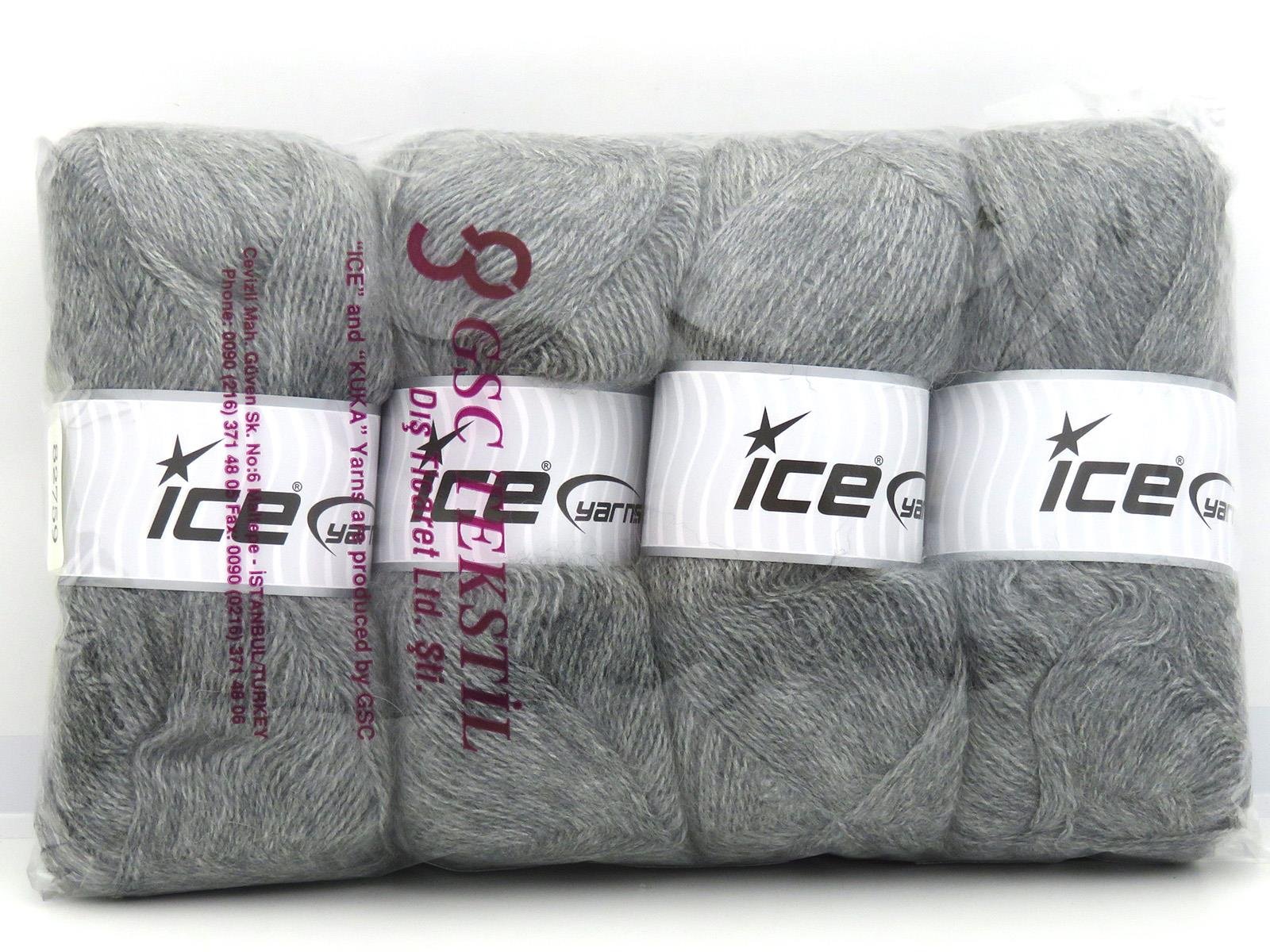 Mohair Pastel Grey