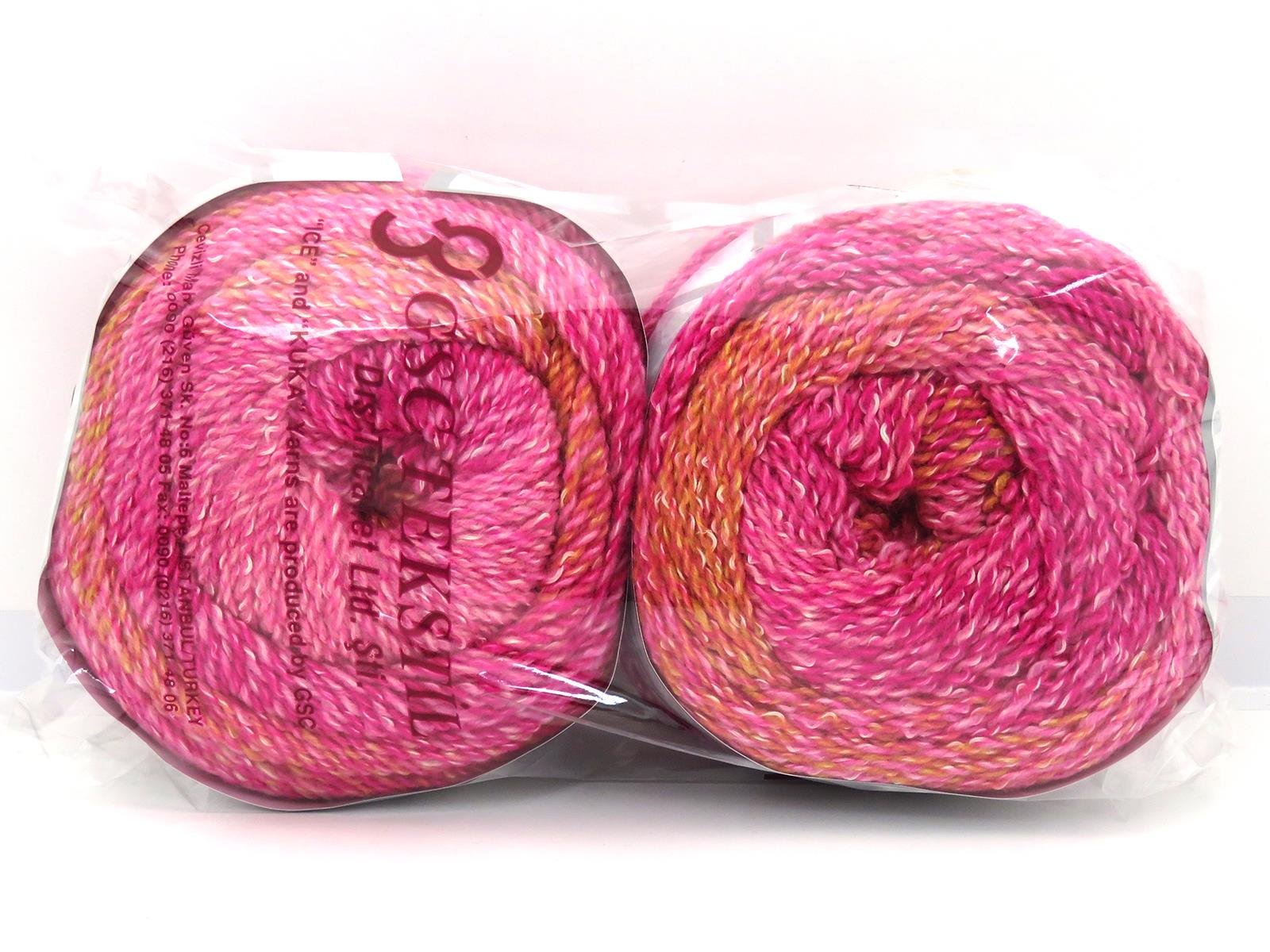 Mosaic Cotton Gold, Pink Shades