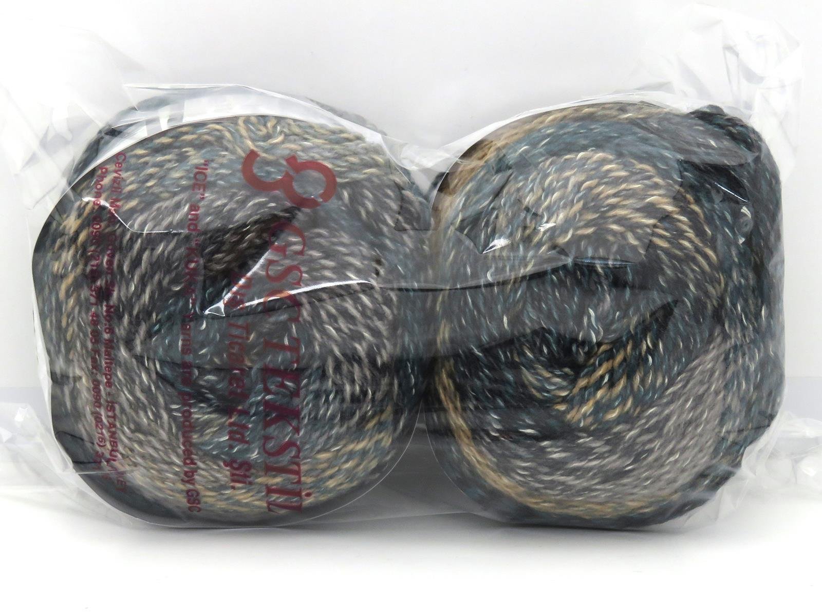 Mosaic Cotton Green, Black, Grey Shades, Latte