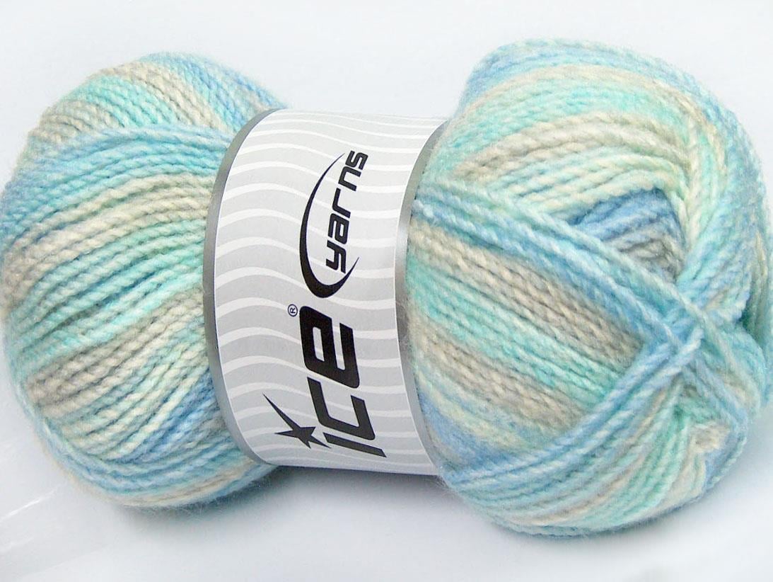 Mosaic Grey, Light Blue, Mint Light Green